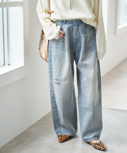 5 1/2 TUCKBARREL DENIM（デニムパンツ）｜Spick & Span（スピック