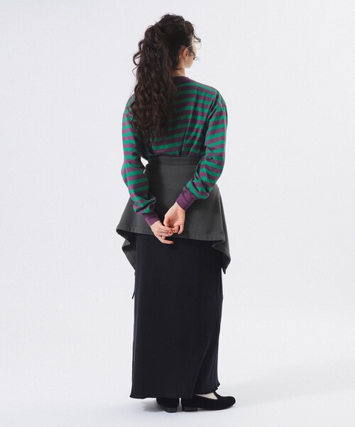 BEAMS BOY（ビームスボーイ）の「ベーシック ボーダー ロングスリーブ（Tシャツ/カットソー・レディース・パープル/ブラウン/ブルー・ONE SIZE）」の17枚目の写真