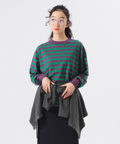 seesee yesgoodmarket ボーダーロングスリーブ seesee yesgoodmarket