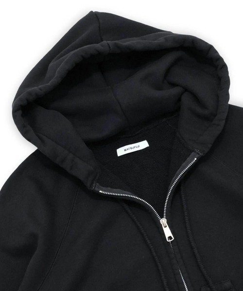 MATSUFUJI（マツフジ）の「【MATSUFUJI】 Zip up Sweat Hoodie（パーカー・メンズ・ブラック・3）」の3枚目の写真