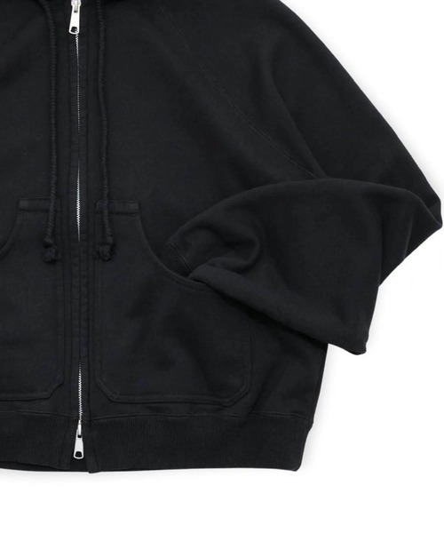 MATSUFUJI（マツフジ）の「【MATSUFUJI】 Zip up Sweat Hoodie（パーカー・メンズ・ブラック・3）」の4枚目の写真