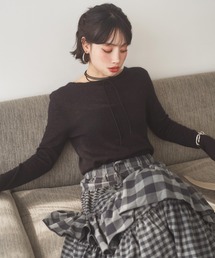 wool mohair 2way sheer knit /ウールモヘアブレンド2ウェイシアーニット