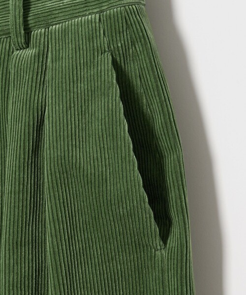 6（ロク）の「＜6(ROKU)＞コットン コーデュロイ パンツ 25FW（スラックス・レディース・ケリーグリーン/ダークグレー・36/38/34/32）」の15枚目の写真
