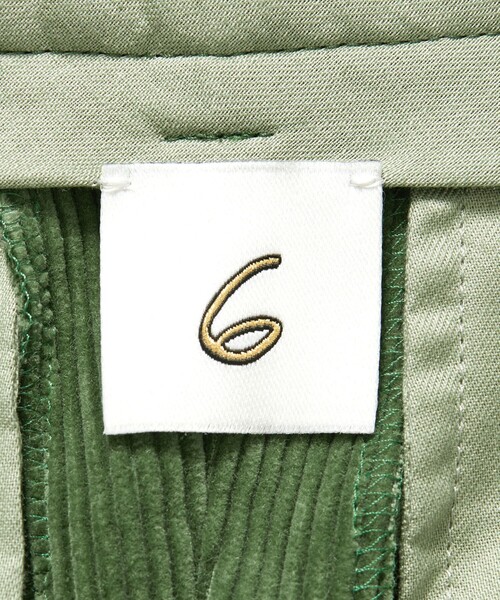 6（ロク）の「＜6(ROKU)＞コットン コーデュロイ パンツ 25FW（スラックス・レディース・ケリーグリーン/ダークグレー・36/38/34/32）」の20枚目の写真