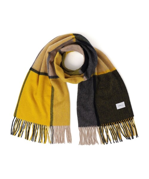 SHIPS any（シップス エニィ）の「SHIPS any: ウール チェック ストール（ストール/ショール・レディース・ブルー/ライトグレー/イエロー・ONE SIZE）」の11枚目の写真