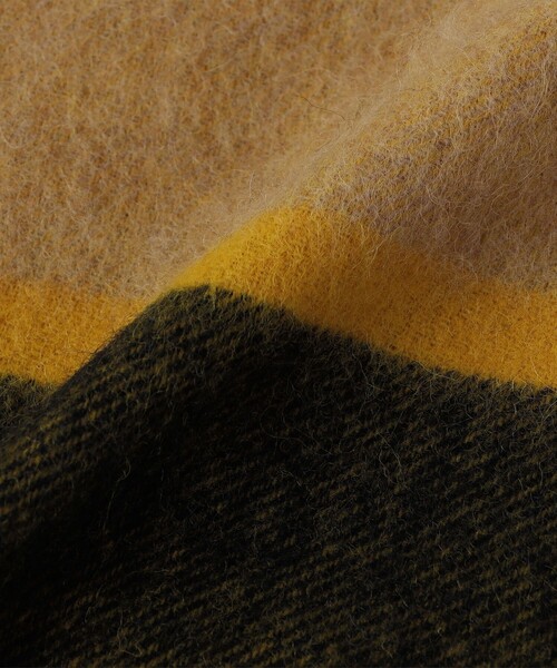 SHIPS any（シップス エニィ）の「SHIPS any: ウール チェック ストール（ストール/ショール・レディース・ブルー/ライトグレー/イエロー・ONE SIZE）」の14枚目の写真