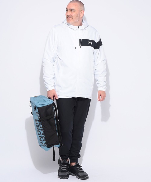 UNDER ARMOUR(アンダーアーマー)の「アンダーアーマー パーカー メンズ 大きいサイズ LOOSE 裏メッシュ フルジップ ジャケット MESH LINER CB JACKET トレーニング UNDER ARMOUR(その他アウター・メンズ・ホワイト/ブラック・4XL/5XL/3XL)」の5枚目の写真