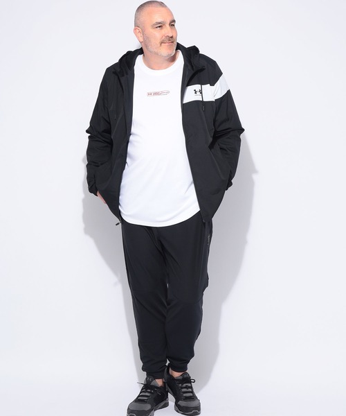 UNDER ARMOUR(アンダーアーマー)の「アンダーアーマー パーカー メンズ 大きいサイズ LOOSE 裏メッシュ フルジップ ジャケット MESH LINER CB JACKET トレーニング UNDER ARMOUR(その他アウター・メンズ・ホワイト/ブラック・4XL/5XL/3XL)」の11枚目の写真