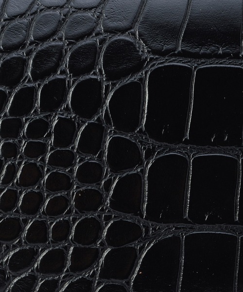 NICOLE white（ニコルホワイト）の「クロコ型押しスクエアバッグ（ショルダーバッグ・レディース・ブラウン/ブラック・FREE）」の17枚目の写真