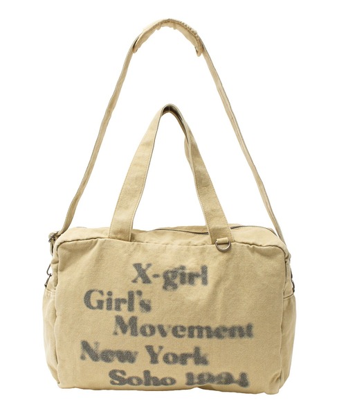 セール】HAZY LOGO 2WAY BIG TOTE BAG（トートバッグ）｜X-girl