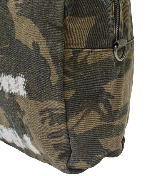 X-girl（エックスガール）の「HAZY LOGO 2WAY BIG TOTE BAG（トートバッグ・レディース・カモフラージュ/ベージュ・ONE SIZE）」の11枚目の写真