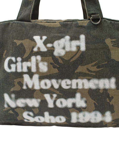 HAZY LOGO 2WAY BIG TOTE BAG（トートバッグ）｜X-girl（エックス