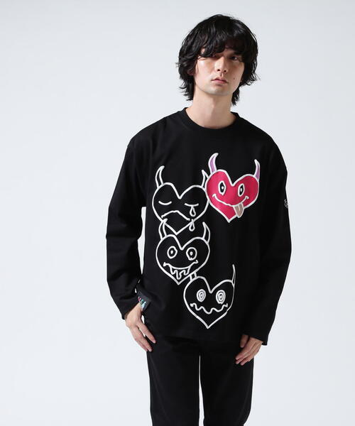 maxsix(マックスシックス)の「maxsix(マックスシックス)ONI HERTS L/S TEE(Tシャツ/カットソー・メンズ・ブラック/ホワイト・M/L)」の13枚目の写真