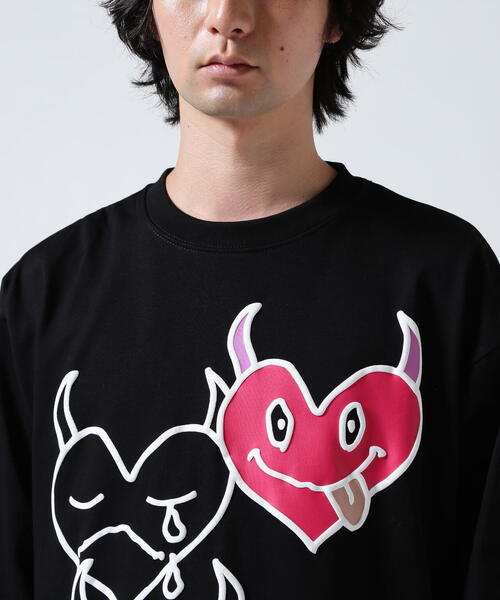 maxsix(マックスシックス)の「maxsix(マックスシックス)ONI HERTS L/S TEE(Tシャツ/カットソー・メンズ・ブラック/ホワイト・M/L)」の19枚目の写真