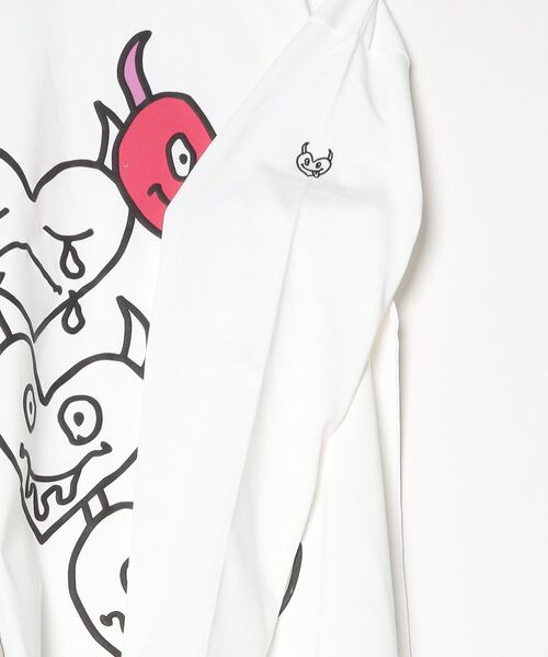 maxsix(マックスシックス)の「maxsix(マックスシックス)ONI HERTS L/S TEE(Tシャツ/カットソー・メンズ・ブラック/ホワイト・M/L)」の6枚目の写真