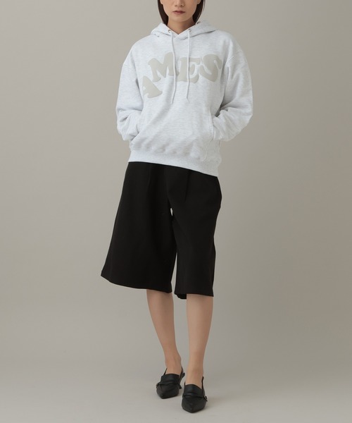 AMESWORLDWIDE（アメスワールドワイド）の「【UNISEX】AMES WORLDWIDE ／BIG TYPOフーディー（パーカー・レディース・ブラック/グレー/カーキ・MEDIUM/SMALL/LARGE）」の16枚目の写真