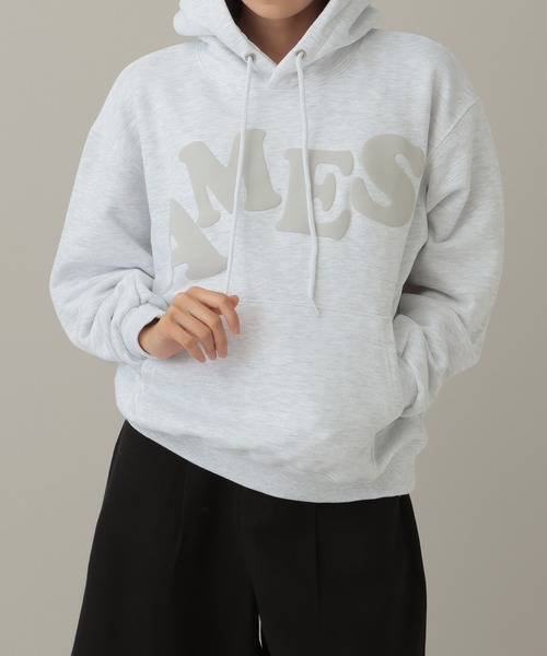 AMESWORLDWIDE（アメスワールドワイド）の「【UNISEX】AMES WORLDWIDE ／BIG TYPOフーディー（パーカー・レディース・ブラック/グレー/カーキ・MEDIUM/SMALL/LARGE）」の20枚目の写真