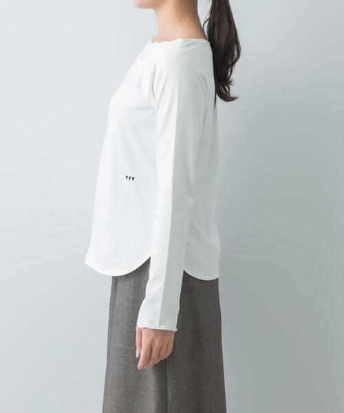 F by ROSSO(エフバイロッソ)の「F by ROSSO スカラッププルオーバー(Tシャツ/カットソー・レディース・オフホワイト/グレー/ブラック・FREE)」の10枚目の写真