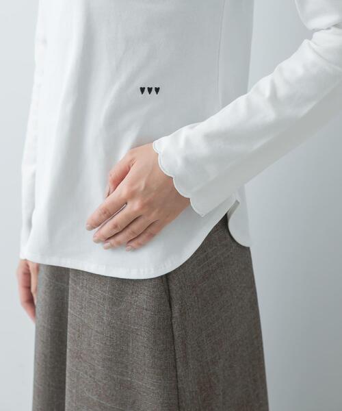 F by ROSSO(エフバイロッソ)の「F by ROSSO スカラッププルオーバー(Tシャツ/カットソー・レディース・オフホワイト/グレー/ブラック・FREE)」の13枚目の写真
