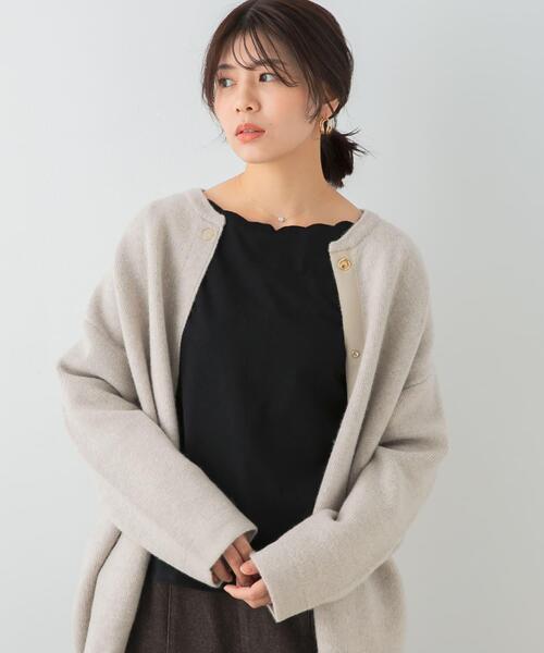 F by ROSSO(エフバイロッソ)の「F by ROSSO スカラッププルオーバー(Tシャツ/カットソー・レディース・オフホワイト/グレー/ブラック・FREE)」の20枚目の写真