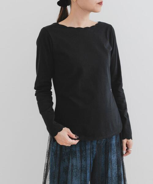 F by ROSSO(エフバイロッソ)の「F by ROSSO スカラッププルオーバー(Tシャツ/カットソー・レディース・オフホワイト/グレー/ブラック・FREE)」の22枚目の写真