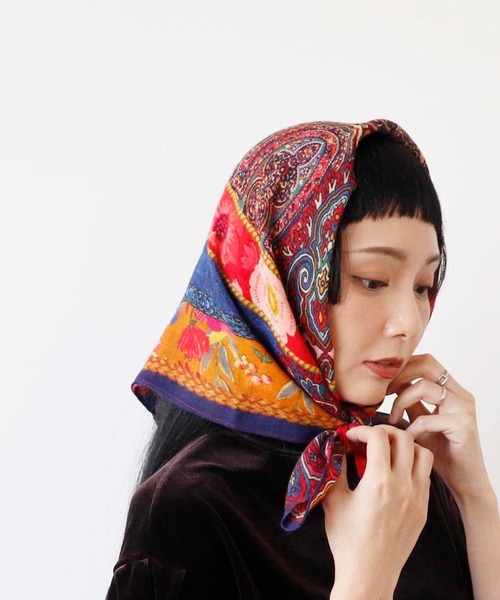 Liberty for j.crew バンダナ スカーフ 限定 花柄 Square Scarf In