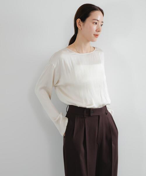 セール】ヴィンテージサテンTシャツブラウス（シャツ/ブラウス