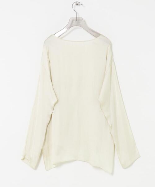 URBAN RESEARCH(アーバンリサーチ)の「ヴィンテージサテンTシャツブラウス(シャツ/ブラウス・レディース・ブラック/オフホワイト・FREE)」の13枚目の写真