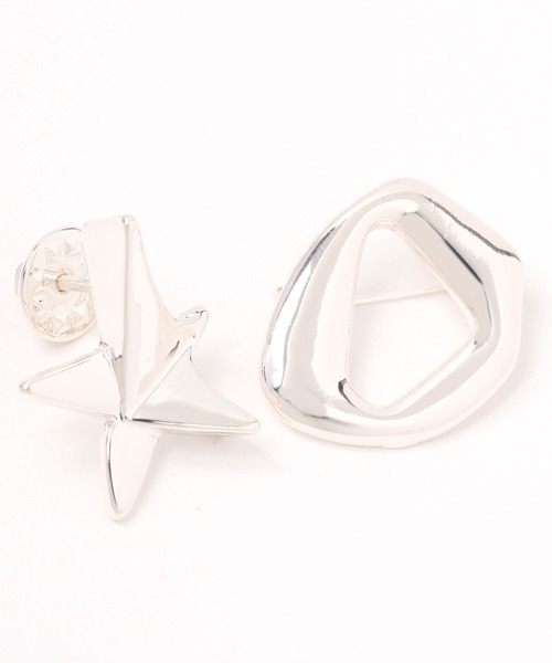 niko and...（ニコアンド）の「スターピンブローチセット（ブローチ/コサージュ・レディース・グレー/イエロー・0）」の6枚目の写真