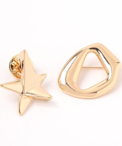 niko and...（ニコアンド）の「スターピンブローチセット（ブローチ/コサージュ・レディース・グレー/イエロー・0）」の7枚目の写真