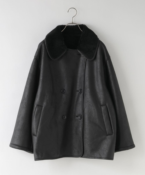 LOWRYS FARM（ローリーズファーム）の「ムートンジャケット  580818（ムートンコート・レディース・ブラウン/ブラック・FREE）」の3枚目の写真