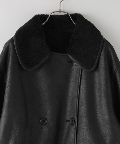 LOWRYS FARM（ローリーズファーム）の「ムートンジャケット  580818（ムートンコート・レディース・ブラウン/ブラック・FREE）」の6枚目の写真