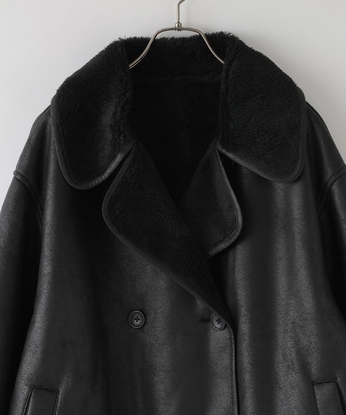 LOWRYS FARM（ローリーズファーム）の「ムートンジャケット  580818（ムートンコート・レディース・ブラウン/ブラック・FREE）」の7枚目の写真
