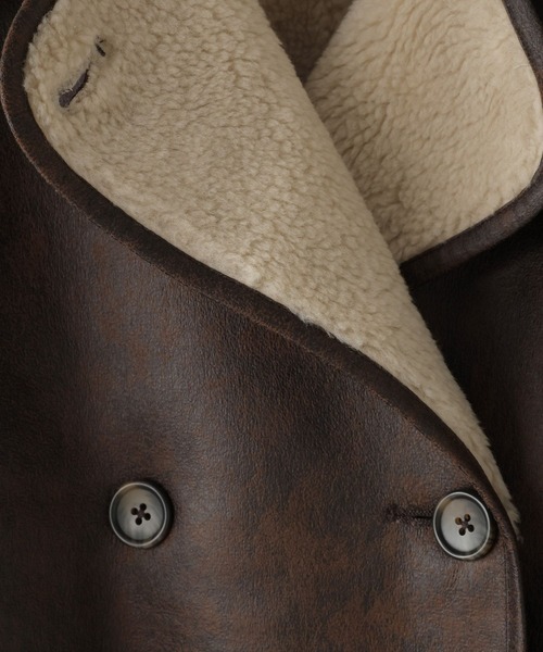 LOWRYS FARM（ローリーズファーム）の「ムートンジャケット  580818（ムートンコート・レディース・ブラウン/ブラック・FREE）」の14枚目の写真