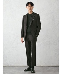 Perfect Suit FActory(パーフェクトスーツファクトリー)の《WASH set up》WEB限定セットアップスーツ【utilityモデル】無地 ブラック(スーツセット)