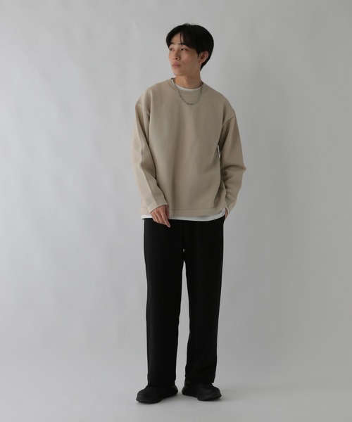 GLOBAL WORK（グローバルワーク）の「トクトク2SET/メッシュプルオーバー/CLEAN MODE/586519（ニット/セーター・メンズ・アイボリー/ネイビー/ダークグリーン/チャコールグレー・X-LARGE/SMALL/LARGE/MEDIUM）」の8枚目の写真