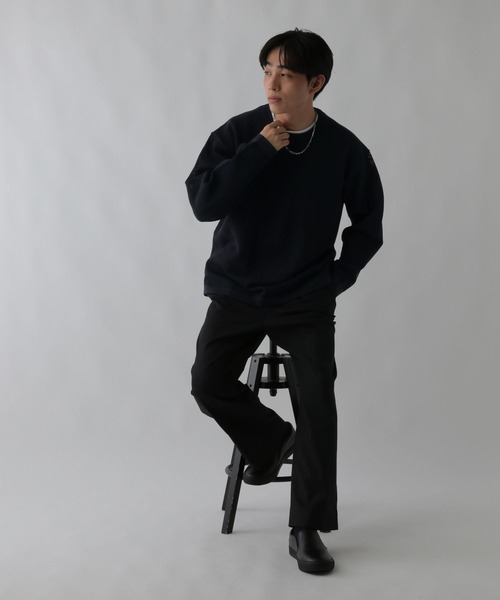 GLOBAL WORK（グローバルワーク）の「トクトク2SET/メッシュプルオーバー/CLEAN MODE/586519（ニット/セーター・メンズ・アイボリー/ネイビー/ダークグリーン/チャコールグレー・X-LARGE/SMALL/LARGE/MEDIUM）」の20枚目の写真