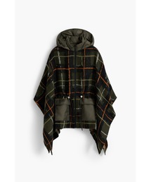 Desigual(デシグアル)のフード付きチェック柄ポンチョ(ポンチョ)