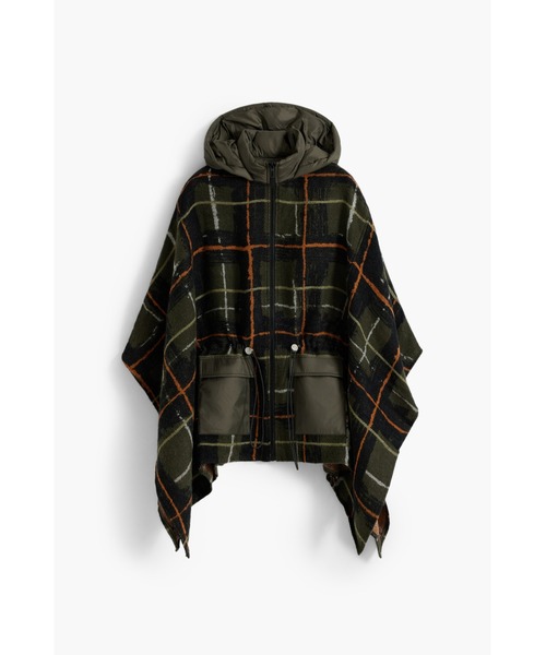 セール】フード付きチェック柄ポンチョ（ポンチョ）｜Desigual