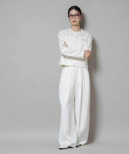 ORCIVAL（オーシバル）の「ORCIVAL/CREW NECK CARDIGAN（カーディガン/ボレロ・レディース・ダークグレー/ベージュ系その他・2）」の14枚目の写真