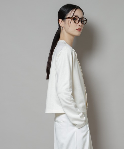 ORCIVAL（オーシバル）の「ORCIVAL/CREW NECK CARDIGAN（カーディガン/ボレロ・レディース・ダークグレー/ベージュ系その他・2）」の16枚目の写真