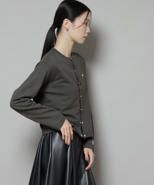 ORCIVAL（オーシバル）の「ORCIVAL/CREW NECK CARDIGAN（カーディガン/ボレロ・レディース・ダークグレー/ベージュ系その他・2）」の15枚目の写真