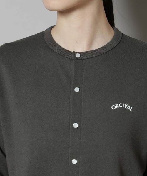 ORCIVAL（オーシバル）の「ORCIVAL/CREW NECK CARDIGAN（カーディガン/ボレロ・レディース・ダークグレー/ベージュ系その他・2）」の7枚目の写真