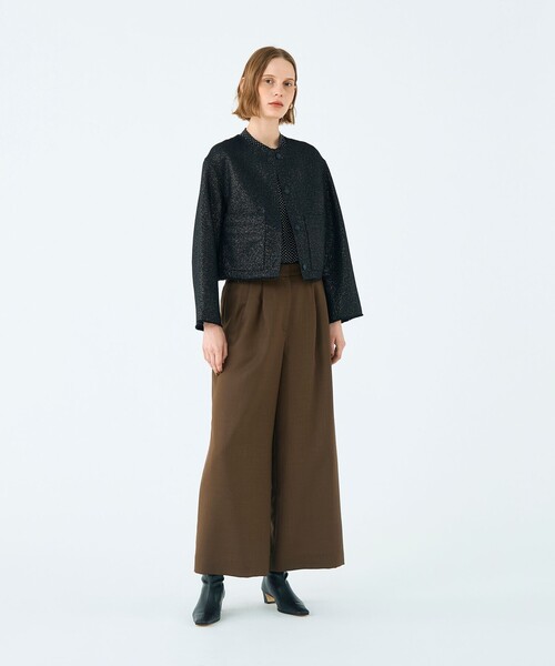 BALLSEY(ボールジィ)の「メテオールリバー リバーシブルジャケット(ノーカラージャケット・レディース・ライトグレー/ブラック・36)」の14枚目の写真