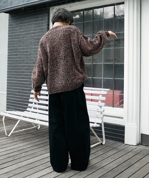 PUBLUX（パブリュクス）の「PUBLUX/パブリュクス ワイドコーデュロイイージーパンツ(限定展開)（その他パンツ・メンズ・ブラック/ブラウン/ベージュ・LARGE/MEDIUM/SMALL）」の8枚目の写真