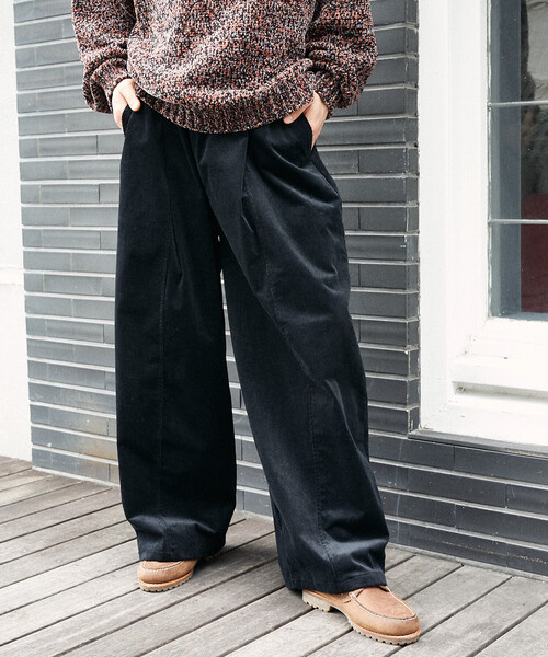 PUBLUX（パブリュクス）の「PUBLUX/パブリュクス ワイドコーデュロイイージーパンツ(限定展開)（その他パンツ・メンズ・ブラック/ブラウン/ベージュ・LARGE/MEDIUM/SMALL）」の11枚目の写真