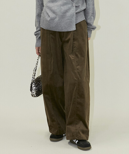 PUBLUX（パブリュクス）の「PUBLUX/パブリュクス ワイドコーデュロイイージーパンツ(限定展開)（その他パンツ・メンズ・ブラック/ブラウン/ベージュ・LARGE/MEDIUM/SMALL）」の14枚目の写真