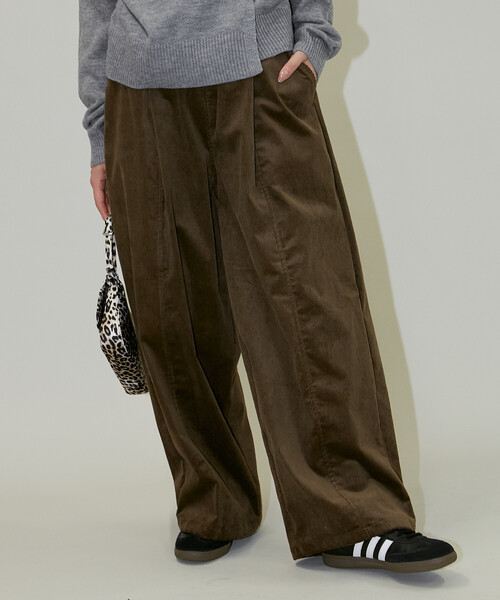 PUBLUX（パブリュクス）の「PUBLUX/パブリュクス ワイドコーデュロイイージーパンツ(限定展開)（その他パンツ・メンズ・ブラック/ブラウン/ベージュ・LARGE/MEDIUM/SMALL）」の17枚目の写真