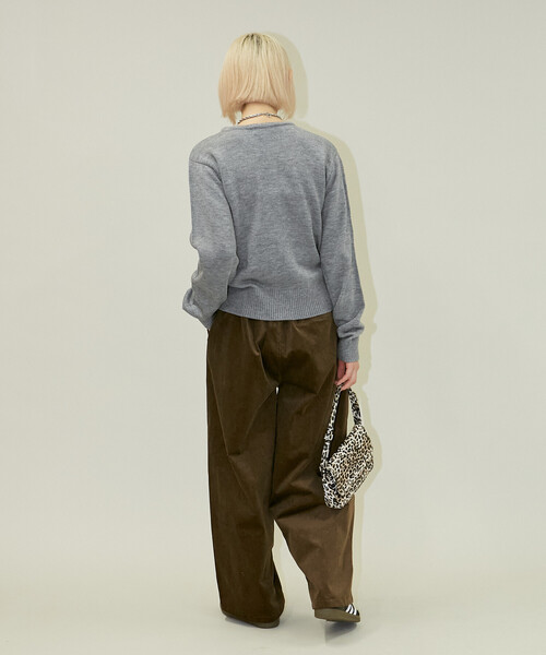 PUBLUX（パブリュクス）の「PUBLUX/パブリュクス ワイドコーデュロイイージーパンツ(限定展開)（その他パンツ・メンズ・ブラック/ブラウン/ベージュ・LARGE/MEDIUM/SMALL）」の20枚目の写真