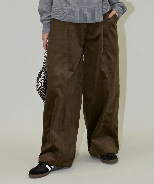 PUBLUX（パブリュクス）の「PUBLUX/パブリュクス ワイドコーデュロイイージーパンツ(限定展開)（その他パンツ・メンズ・ブラック/ブラウン/ベージュ・LARGE/MEDIUM/SMALL）」の22枚目の写真